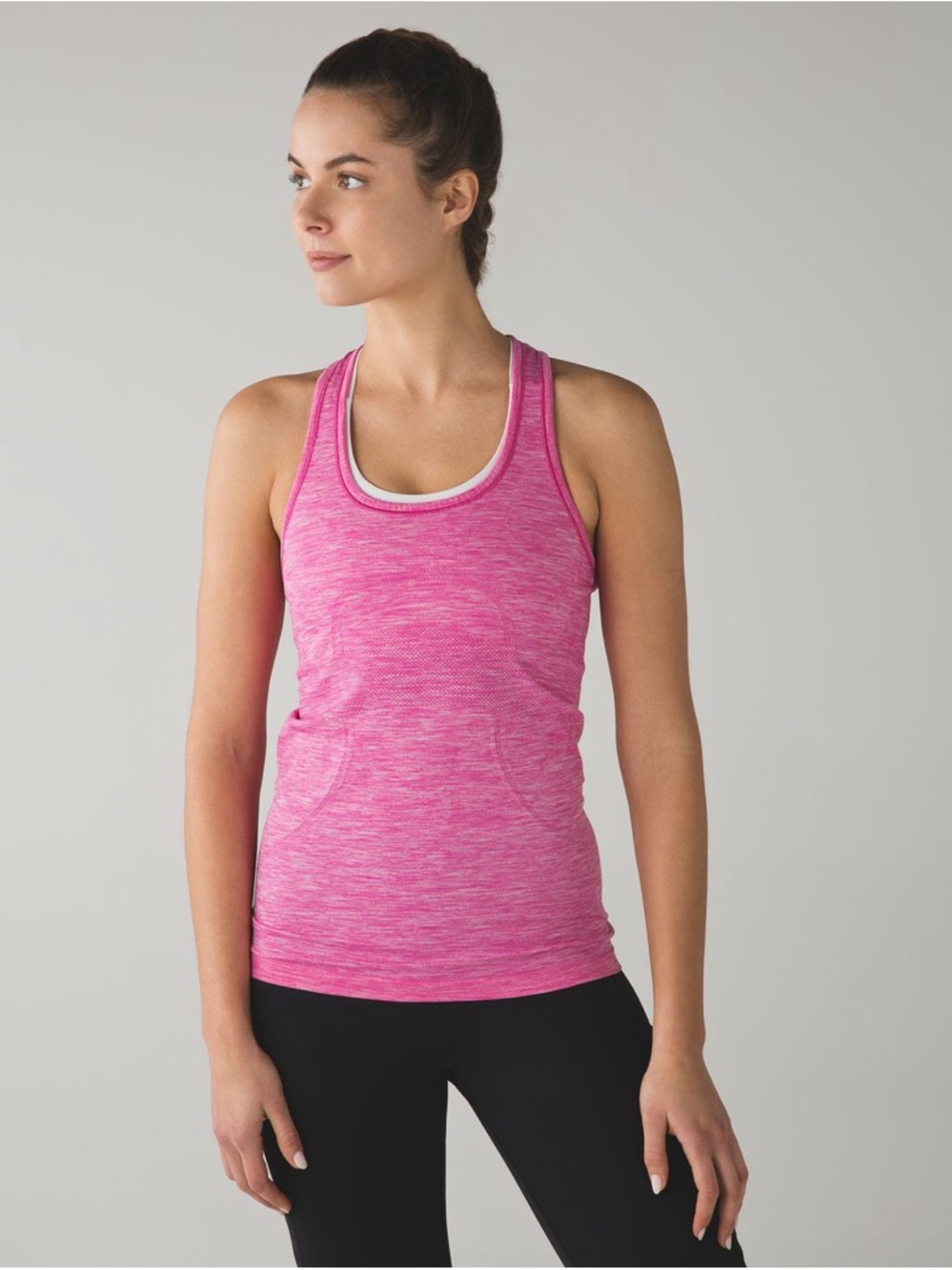 Lululemon Swiftly Tech Racerback Heathered Pink Paradise Size 6